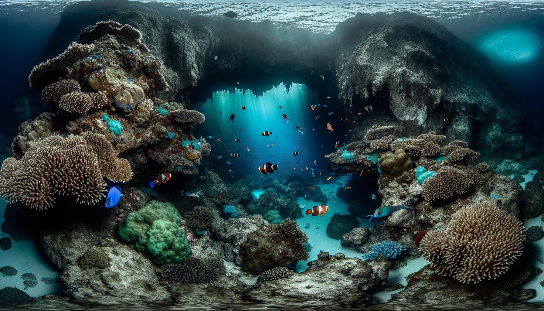 Explore the Underwater Caves and Reefs