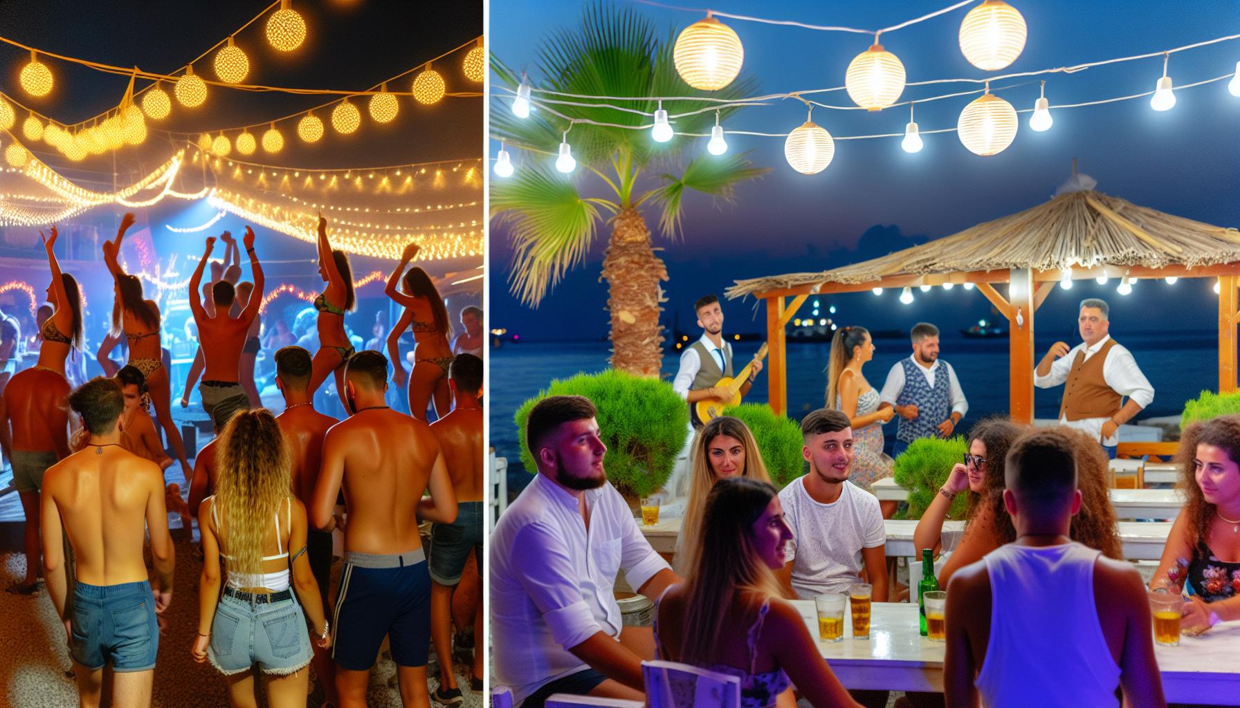 Vibrant Nightlife: Partying in Zakynthos vs. Kreta